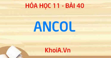 Ancol: Tính chất vật lý, tính chất hóa học của Ancol, Điều chế và Ứng dụng - Hóa 11 bài 40